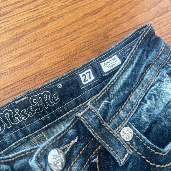 NWOT Miss Me Signature Skinny Jeans 27 - Picture 4 of 6